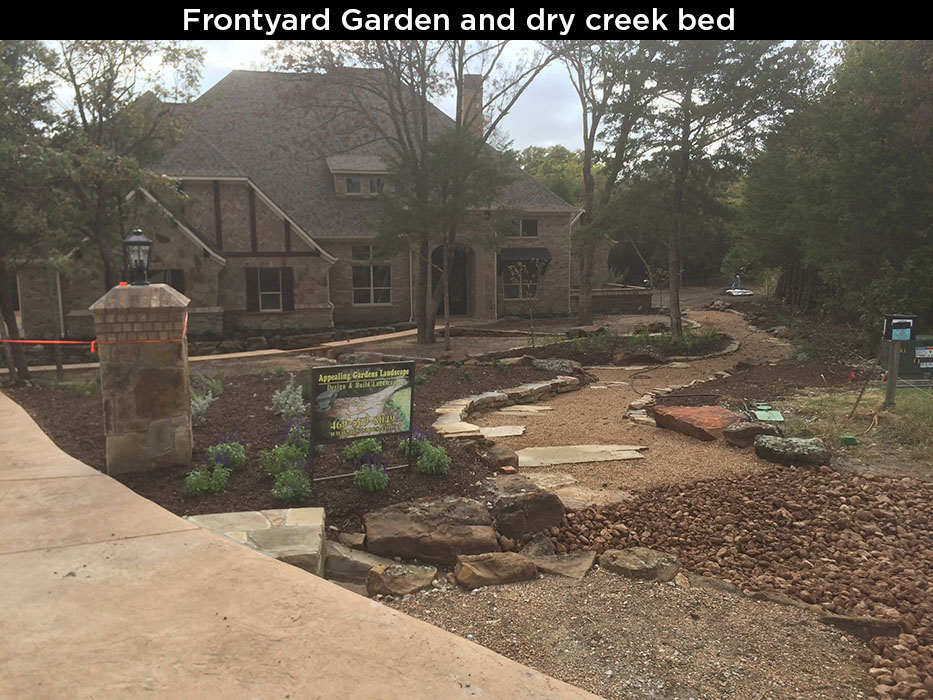 Frontyard Garden And Dry Creek Bed