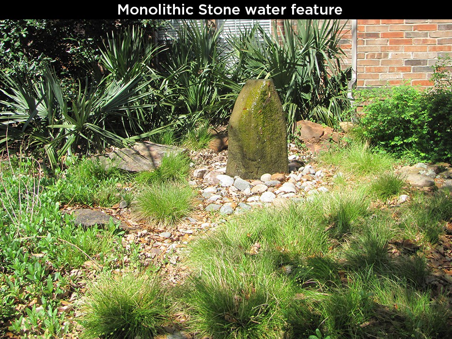 Monolithic Stone Water Feature