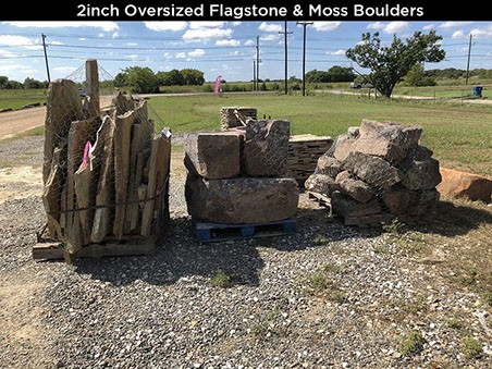 2inch Oversized Flagstone & Moss Boulders
