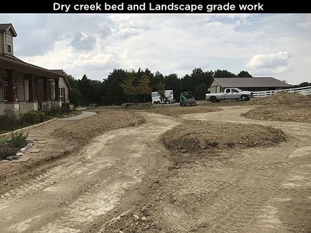 Dry Creek Bed And Landscape Grade Work