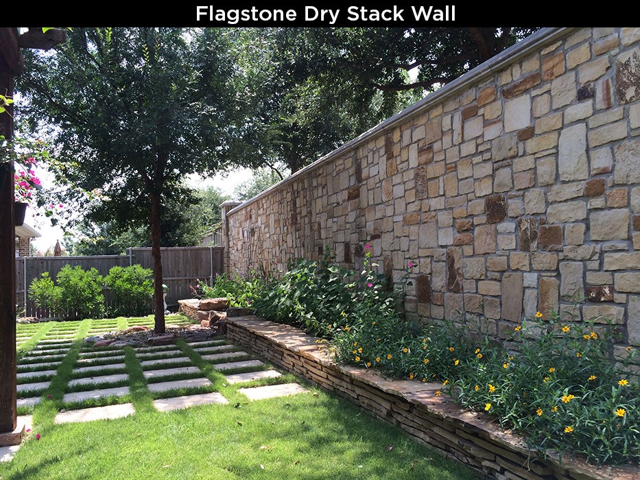 Flagstone Dry Stack Wall