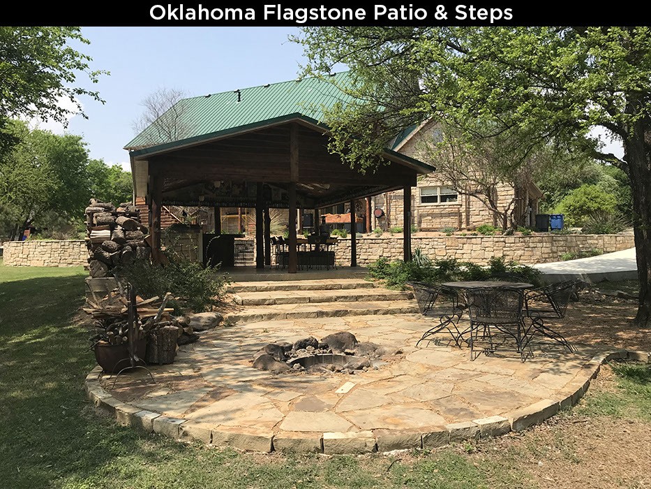 Oklahoma Flagstone Patio & Steps