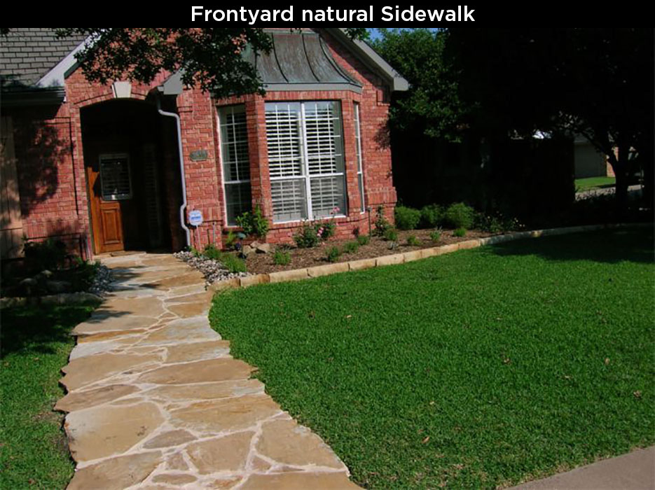 Frontyard Natural Sidewalk