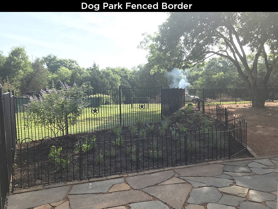 Dog Park Fenced Border