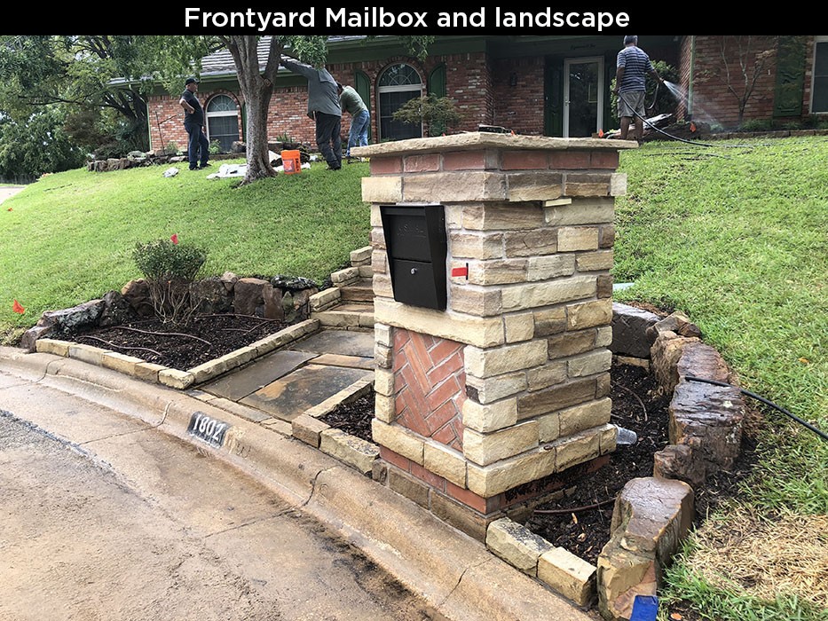 Frontyard Mailbox And Landscape