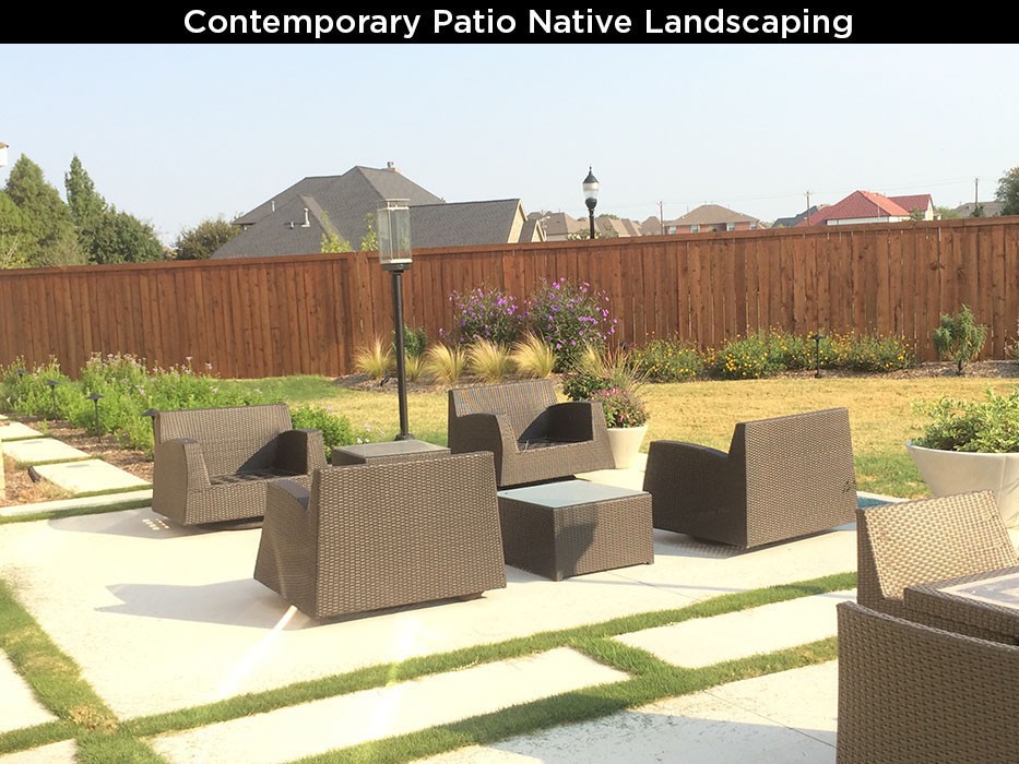 Contemporary Patio Native Landscaping